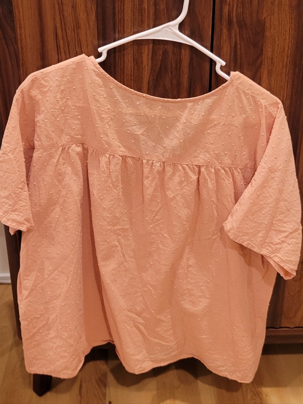 MADEWELL Rhyme Button-Front Barbie Doll Top In Clipdot - Picture 5 of 6